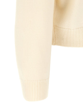 White Wool Cardigan