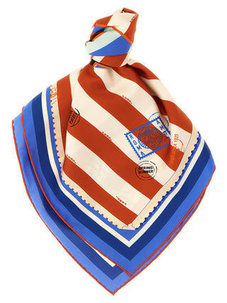 Multicolor Silk Foulard