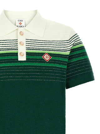 Bicolor Cotton Polo Shirt