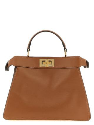Brown Calfskin Crossbody Bag