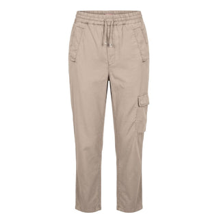 Beige Lyocell Women Pants