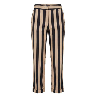 Black Viscose Women Trousers