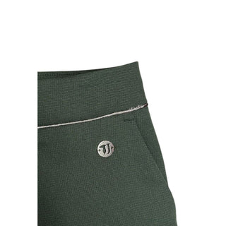 Green Polyester Women Pants