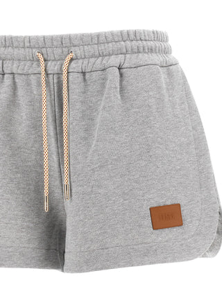 Gray Cotton Bermuda Shorts