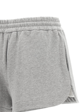 Gray Cotton Bermuda Shorts