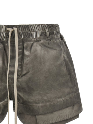Gray Cotton Bermuda Shorts
