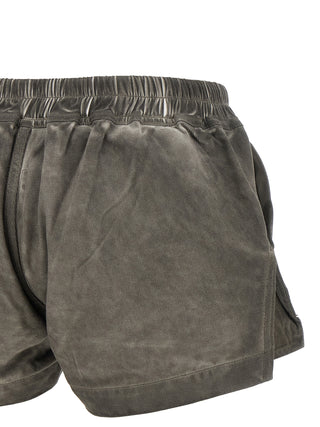 Gray Cotton Bermuda Shorts
