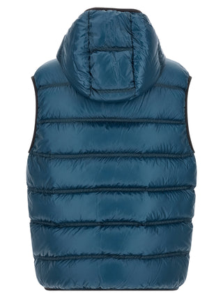 Blue Polyamide Full-Length Jacket