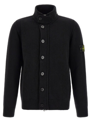 Black Virgin Wool Cardigan