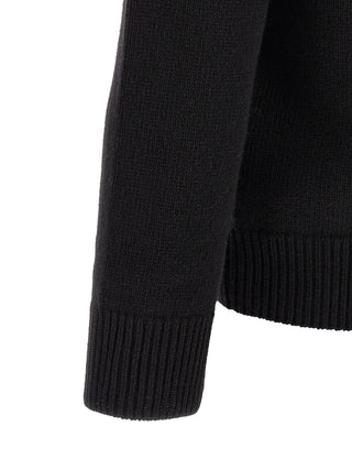 Black Virgin Wool Cardigan