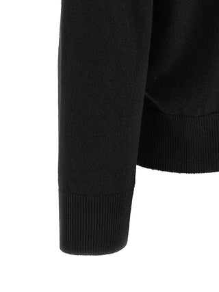 Black Virgin Wool Cardigan