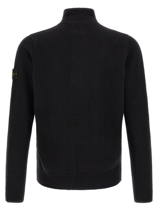 Black Virgin Wool Cardigan