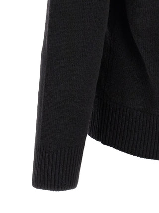Black Virgin Wool Cardigan