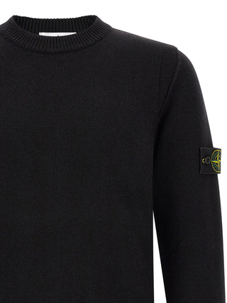 Black Virgin Wool Cardigan