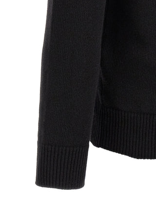 Black Virgin Wool Cardigan