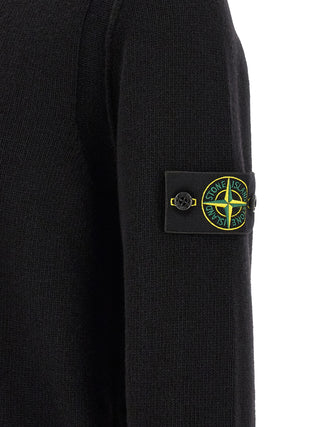 Black Virgin Wool Cardigan