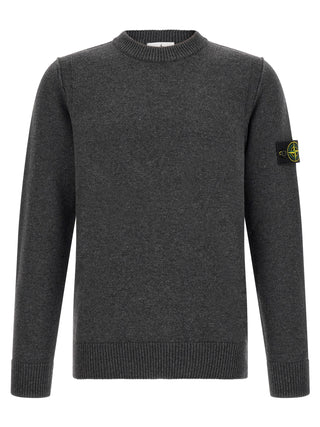 Gray Virgin Wool Cardigan