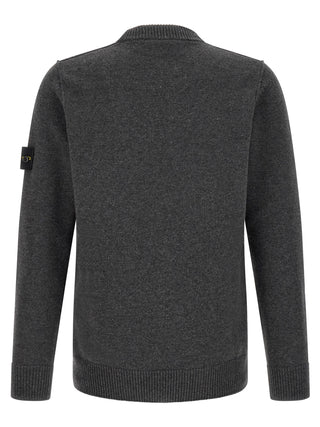 Gray Virgin Wool Cardigan