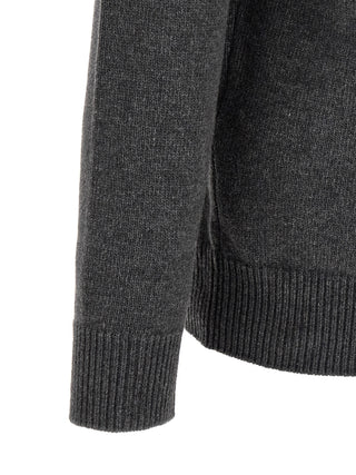 Gray Virgin Wool Cardigan