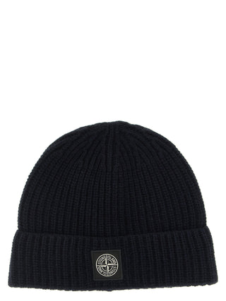 Blue Virgin Wool Beanie
