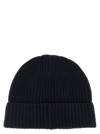 Blue Virgin Wool Beanie