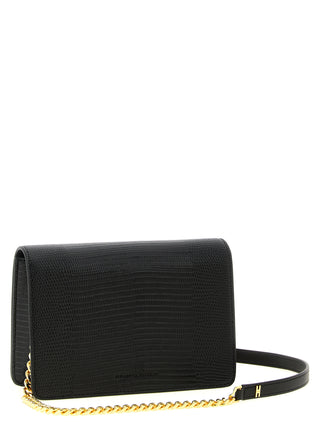 Black Polyester Clutch Bag