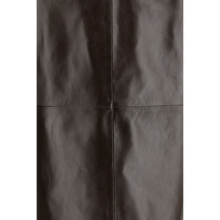 Brown Leather Long Skirt