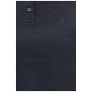 Black Recycled Cotton Polo Shirt