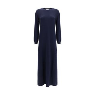 Blue Cashmere Casual Dress