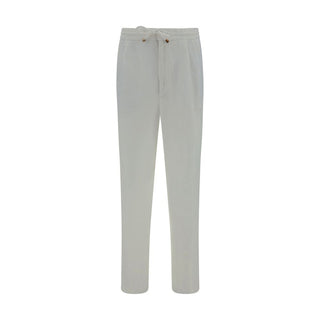 White Linen Casual Pants