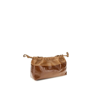 Brown Calf Leather Bos Taurus Clutch Bag