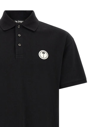 Black Cotton Polo Shirt
