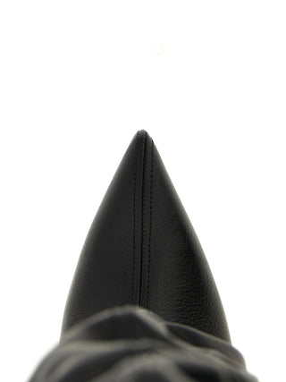 Black Calfskin Over The Knee