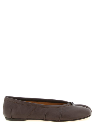 Brown Lamb Leather Ballet Flats
