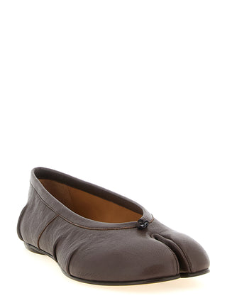 Brown Lamb Leather Ballet Flats