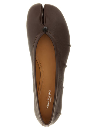 Brown Lamb Leather Ballet Flats