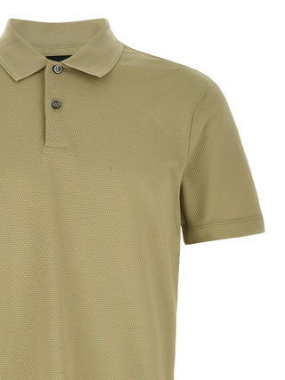 Beige Cotton Polo Shirt