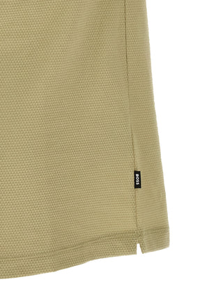 Beige Cotton Polo Shirt