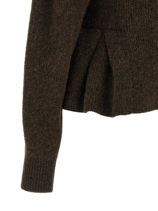 Brown Wool Cardigan