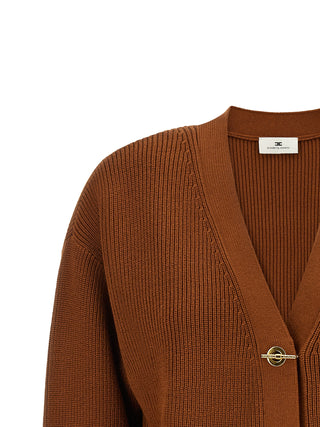 Brown Viscose Cardigan