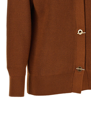 Brown Viscose Cardigan