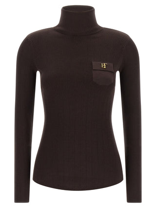 Brown Lycra Cardigan