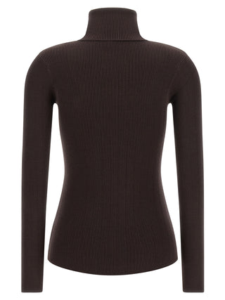 Brown Lycra Cardigan