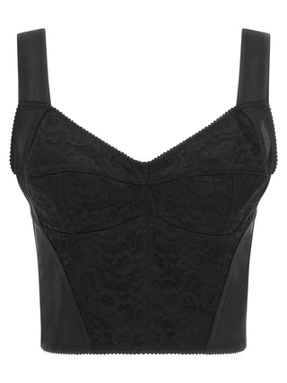 Black Polyamide Tank Tops