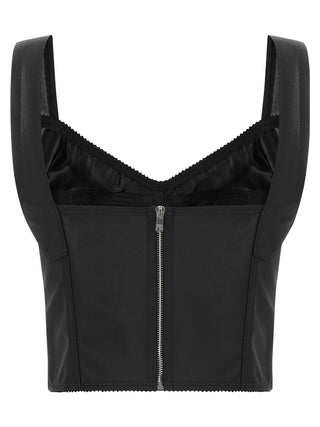 Black Polyamide Tank Tops