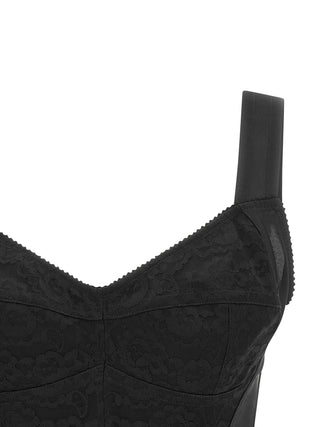Black Polyamide Tank Tops