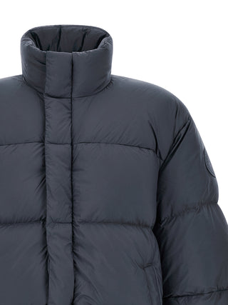 Gray Polyamide Full-Length Jacket