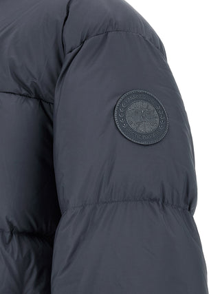 Gray Polyamide Full-Length Jacket