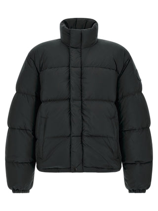 Black Polyamide Full-Length Jacket