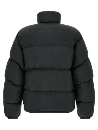 Black Polyamide Full-Length Jacket